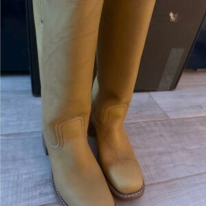 Frye Tan Heeled Boots for Women